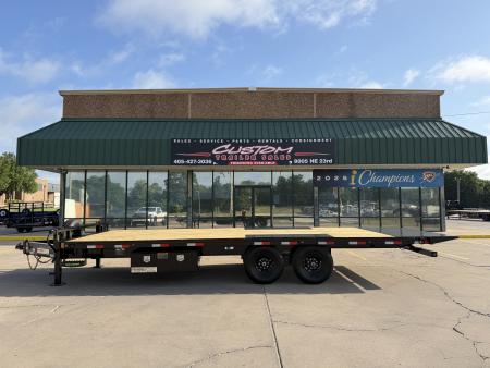 New #378179 2026 LOAD TRAIL PE 24 X 102 TANDEM AXLE BUMPER PULL 14K FULL BED FLATBED TILT