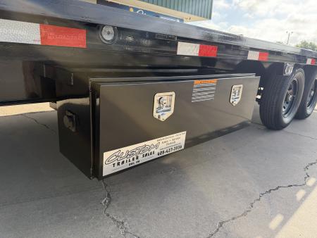New #378179 2026 LOAD TRAIL PE 24 X 102 TANDEM AXLE BUMPER PULL 14K FULL BED FLATBED TILT