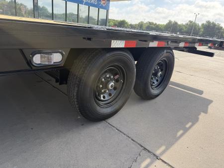 New #378179 2026 LOAD TRAIL PE 24 X 102 TANDEM AXLE BUMPER PULL 14K FULL BED FLATBED TILT