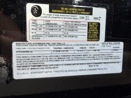 New #378179 2026 LOAD TRAIL PE 24 X 102 TANDEM AXLE BUMPER PULL 14K FULL BED FLATBED TILT