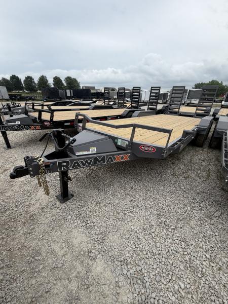 New 2026 RAWMAXX EQUIPMENT ECX20BP14K 83X20 TA CARHAULER W/ STAND UP RAMPS (GVW:14000) SHADOW GRAY