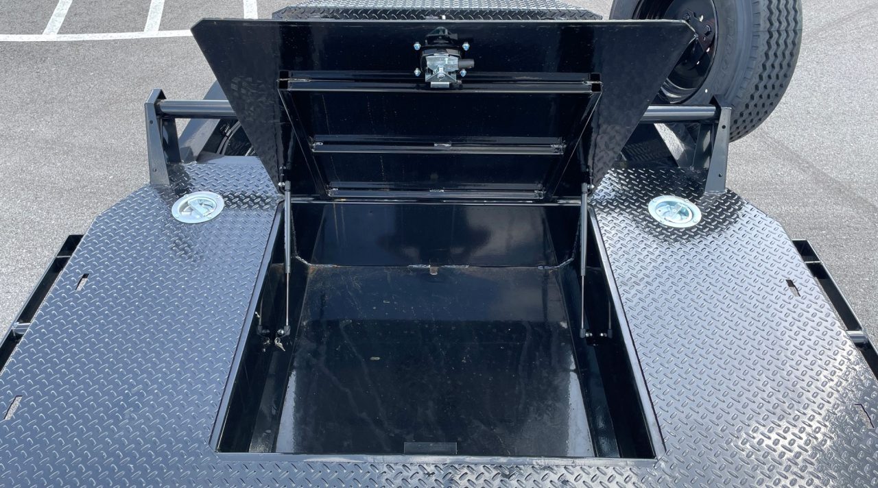New Horizon HEH 22'x 82" Equipment Trailer--Mountain Ramps, 21,000 GVWR , Spare