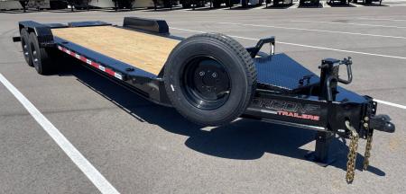 New Horizon HEH 22'x 82" Equipment Trailer--Mountain Ramps, 21,000 GVWR , Spare
