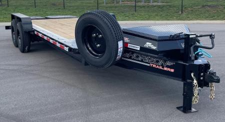 New Horizon HEH 22'x 82" Equipment Trailer--Mountain Ramps, 21,000 GVWR , Spare
