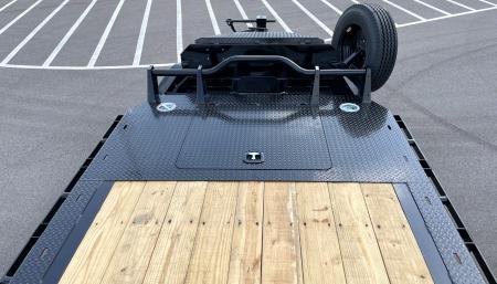 New Horizon HEH 22'x 82" Equipment Trailer--Mountain Ramps, 21,000 GVWR , Spare