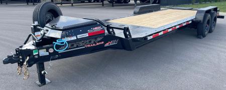New Horizon HEH 22'x 82" Equipment Trailer--Mountain Ramps, 21,000 GVWR , Spare