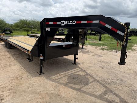 New 2026 Delco Trailers 102x32ft Gooseneck Flatbed Trailer 16k