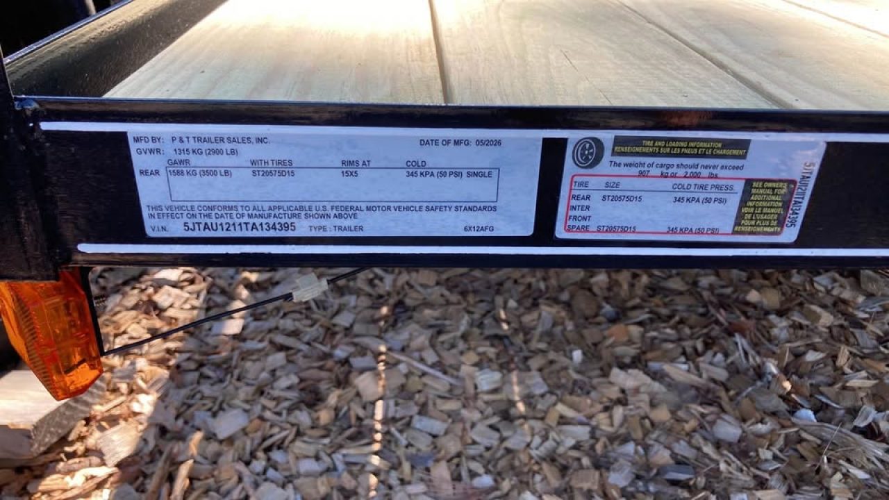 New 2026 P & T Trailers 6x5x12 Utility Trailer