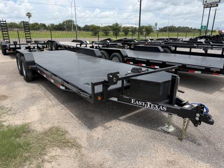 New 2027 East Texas Trailers 83x22ft Medium Duty Car Hauler w/ Winch
