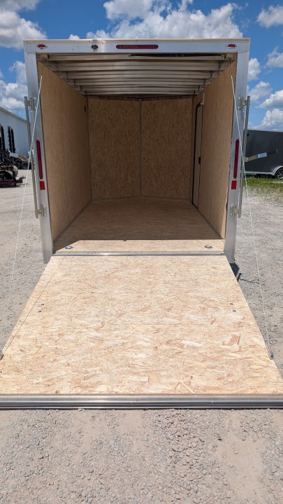 New 2026 Legend 7x12 + 2' V Thunder Aluminum Enclosed Cargo Trailer w/ Ramp Door