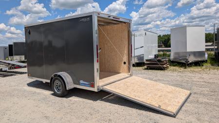 New 2026 Legend 7x12 + 2' V Thunder Aluminum Enclosed Cargo Trailer w/ Ramp Door