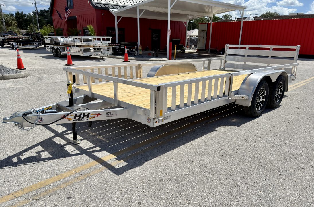 New 2026 H&H Trailers 82x16 7K ATV Tube Top Utility Trailer