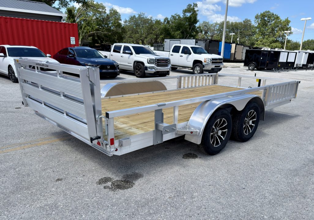 New 2026 H&H Trailers 82x16 7K ATV Tube Top Utility Trailer