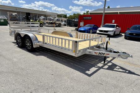 New 2026 H&H Trailers 82x16 7K ATV Tube Top Utility Trailer