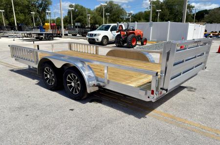 New 2026 H&H Trailers 82x16 7K ATV Tube Top Utility Trailer