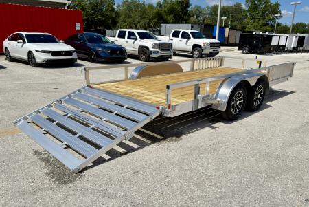 New 2026 H&H Trailers 82x16 7K ATV Tube Top Utility Trailer