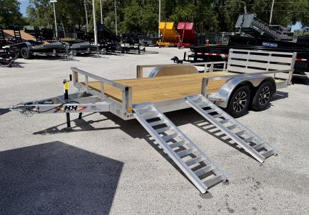 New 2026 H&H Trailers 82x16 7K ATV Tube Top Utility Trailer