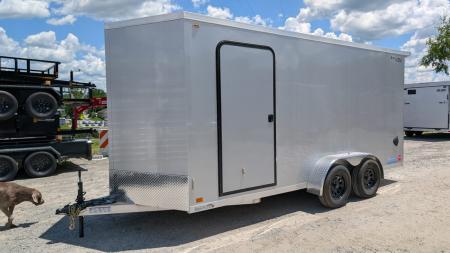 New 2026 Legend 7x16 + 2' V-Nose Aluminum Enclosed Cargo Trailer w/ Ramp Door