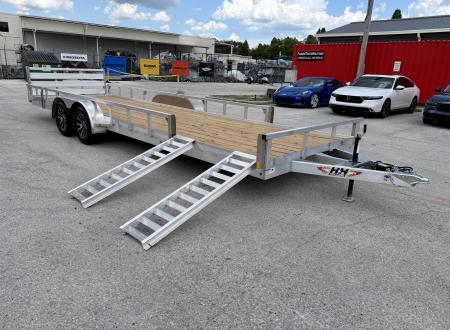 New 2026 H&H Trailers 82x24 7K ATV Utility Trailer