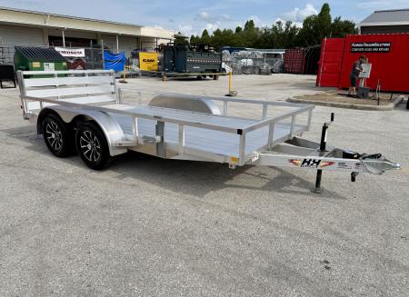 New 2026 H&H Trailers 7x14 7K Aluminum Tube Top Utility Trailer