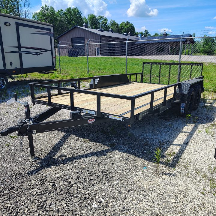 New 2026 MEB 83x16 TA , 2' dovetail with 30" gate or straight deck with 48" gate, 3.5k axles Utility Trailer
