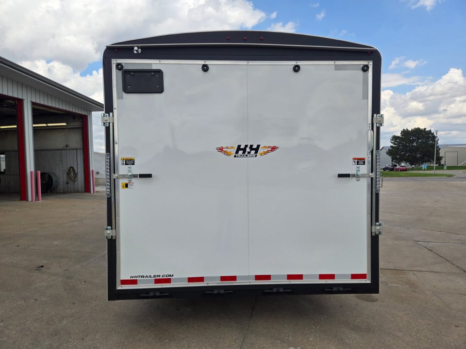 New 2026 H&H Trailers 8.5x24 HH Series Round Top V-Nose Enclosed Car Hauler Trailer 14K Cargo / Enclosed Trailer