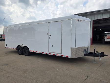 New 2026 H&H Trailers 8.5x24 HH Series Round Top V-Nose Enclosed Car Hauler Trailer 14K Cargo / Enclosed Trailer