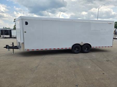 New 2026 H&H Trailers 8.5x24 HH Series Round Top V-Nose Enclosed Car Hauler Trailer 14K Cargo / Enclosed Trailer
