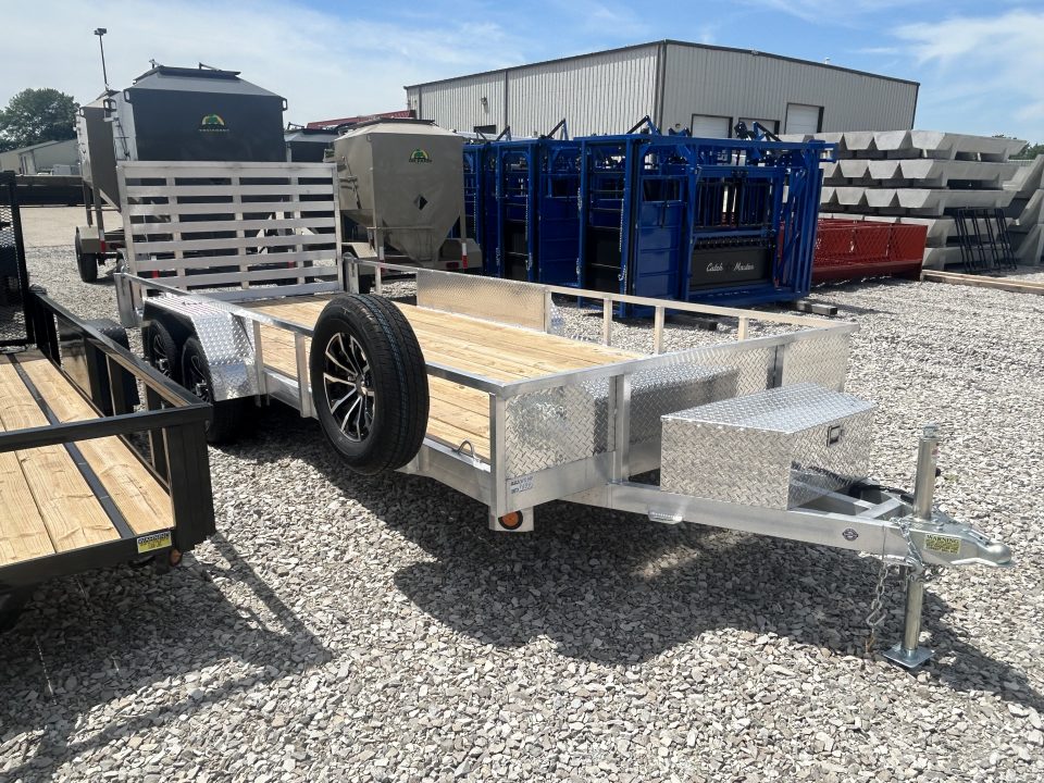 New 2026 Quality Steel and Aluminum 82"x18' Aluminum Utility Trailer
