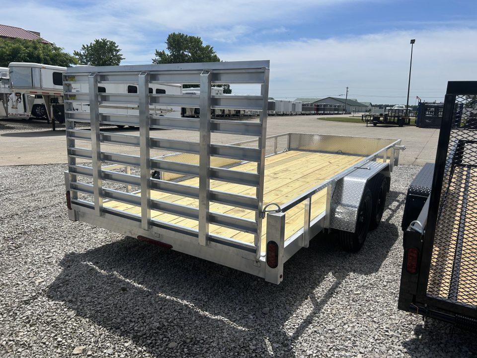 New 2026 Quality Steel and Aluminum 82"x16' Aluminum Utility Trailer
