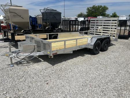 New 2026 Quality Steel and Aluminum 82 x16' Aluminum Utility Trailer