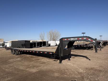New 2026 Delco Trailers 40' Gooseck 38K Deckover Trailer