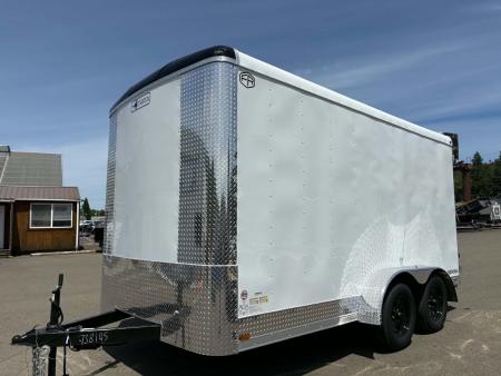 New CARGO 2027 FOREST RIVER CONTINENTAL TW714TA2 7X14 ENCLOSED TRAILER WHITE