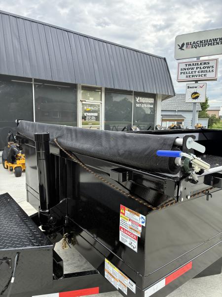 New 2026 Texas Pride 7x14 14k Dump Trailer 2' Sides Tarp Ramps and Spare Included