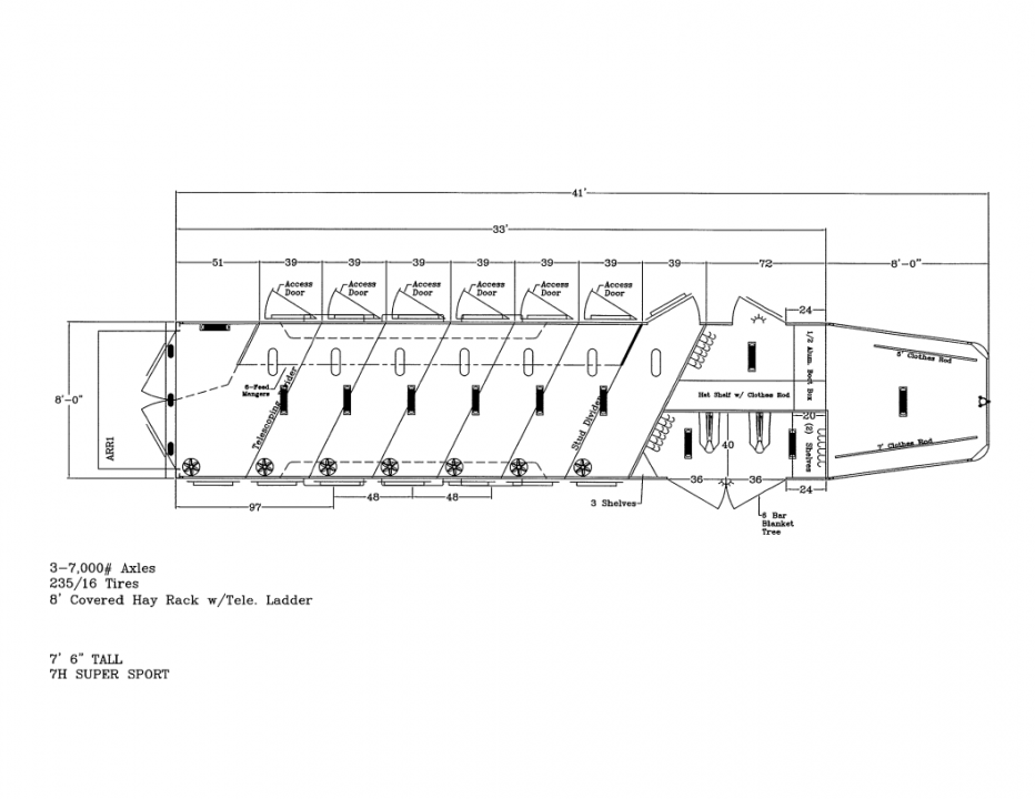 New 2027 Sundowner 7 Horse Gooseneck Horse Trailer