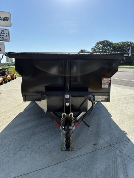 New 2026 Texas Pride 7x14 14k GVWR Dump Trailer 3' Side Walls Tarp Ramps Spare
