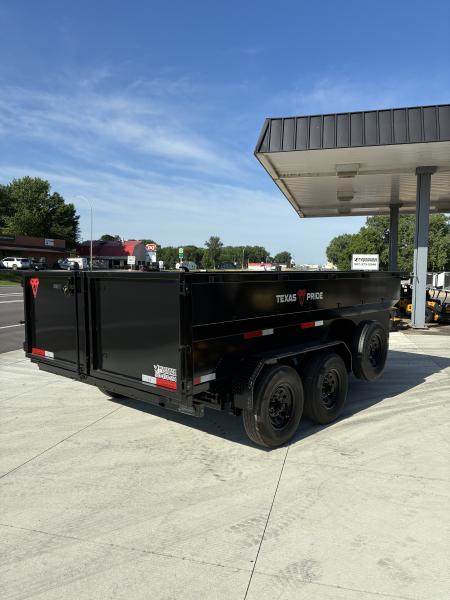 New 2026 Texas Pride 7x14 14k GVWR Dump Trailer 3' Side Walls Tarp Ramps Spare