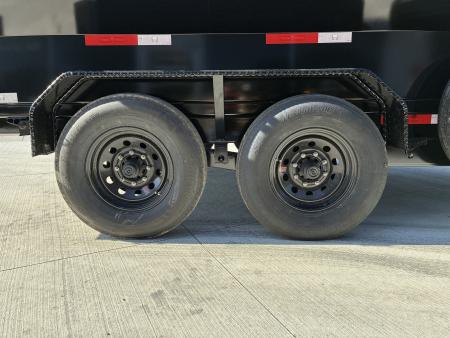 New 2026 Texas Pride 7x14 14k GVWR Dump Trailer 3' Side Walls Tarp Ramps Spare