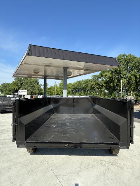 New 2026 Texas Pride 7x14 14k GVWR Dump Trailer 3' Side Walls Tarp Ramps Spare