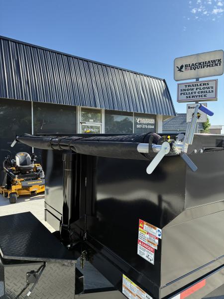 New 2026 Texas Pride 7x14 14k GVWR Dump Trailer 3' Side Walls Tarp Ramps Spare
