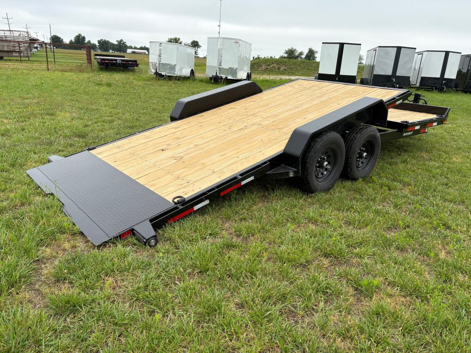 New 2026 MAXX-D 83x22 Tandem 14K Gravity Tilt Trailer W/ 6' Stationary Deck