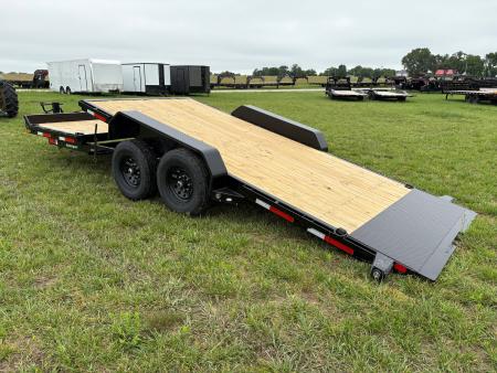 New 2026 MAXX-D 83x22 Tandem 14K Gravity Tilt Trailer W/ 6' Stationary Deck
