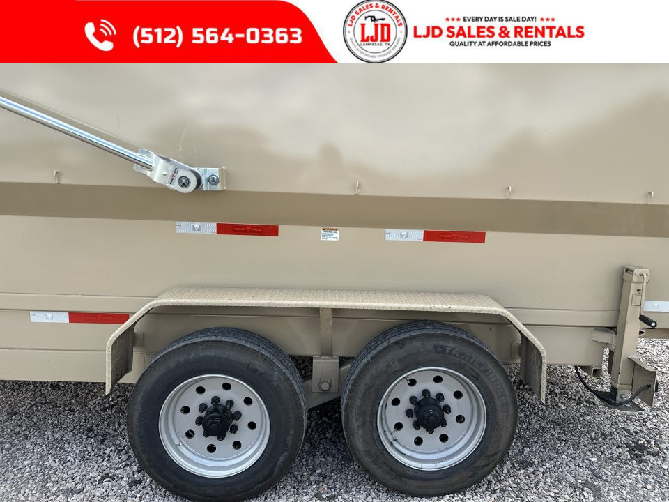 New 2026 Texas Pride - 16 X 4 Dump Trailer - 3/16" Floor - Electric Tarp