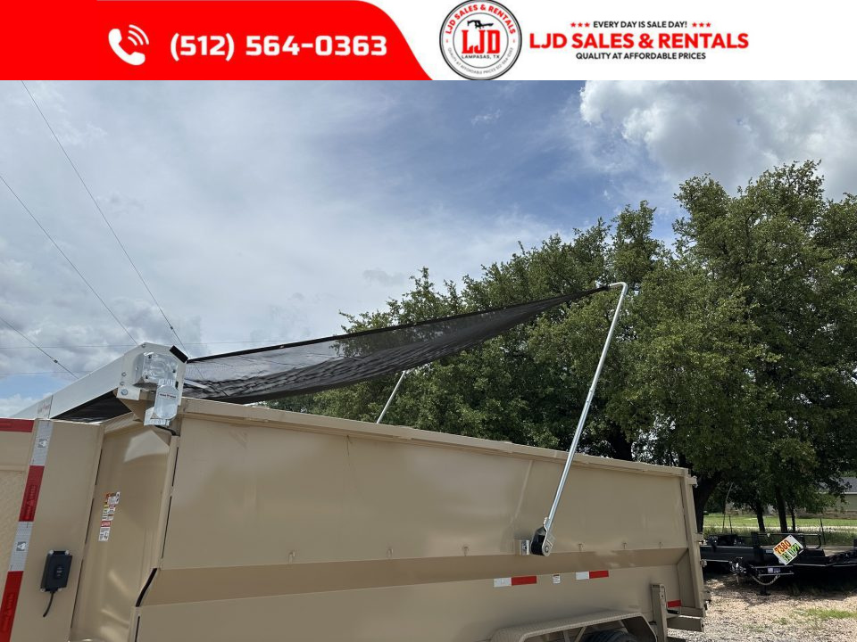 New 2026 Texas Pride - 16 X 4 Dump Trailer - 3/16" Floor - Electric Tarp