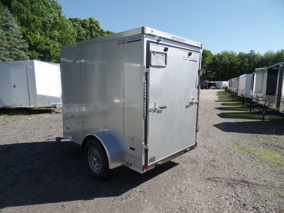 New 2026 Haul About Trailers 5x8 with Ramp Door and Side Door Cargo / Enclosed Trailer