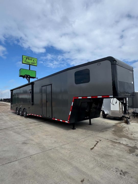 New Continental Cargo NEW 85X44 ENCLOSED CAR RACE TRAILER BATHROOM CAR HAULER CARGO Car / Racing Trailer