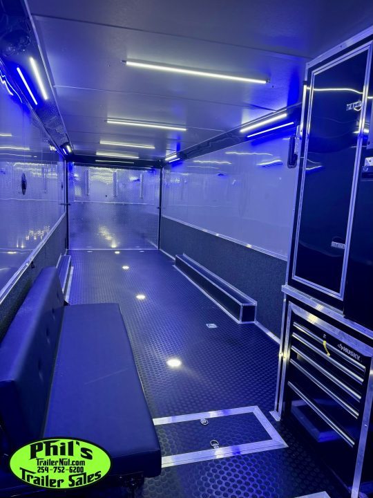 New Continental Cargo NEW 85X44 ENCLOSED CAR RACE TRAILER BATHROOM CAR HAULER CARGO Car / Racing Trailer