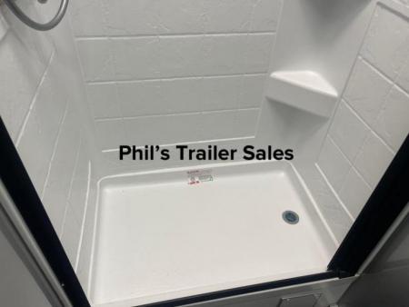 New Continental Cargo NEW 85X44 ENCLOSED CAR RACE TRAILER BATHROOM CAR HAULER CARGO Car / Racing Trailer