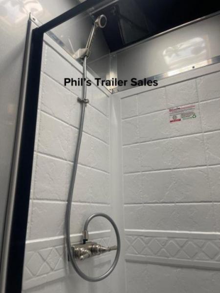 New Continental Cargo NEW 85X44 ENCLOSED CAR RACE TRAILER BATHROOM CAR HAULER CARGO Car / Racing Trailer
