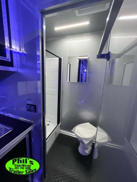 New Continental Cargo NEW 85X44 ENCLOSED CAR RACE TRAILER BATHROOM CAR HAULER CARGO Car / Racing Trailer